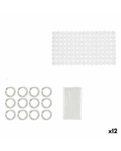 Set Trasparente 12 pz da Bagno in EVA, Polietilene e PVC