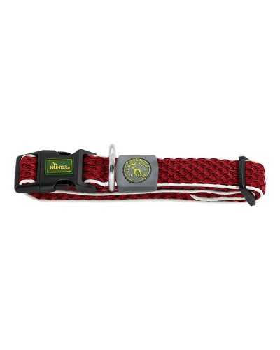 Hondenhalsband Hunter Basic Draad Rood 20