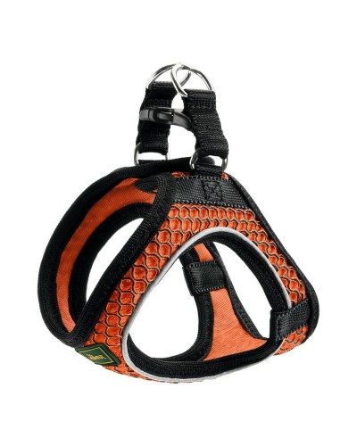 Hunter Hilo-Comfort: Orangefarbenes, gepolstertes Hundegeschirr XS (35-37 cm)
