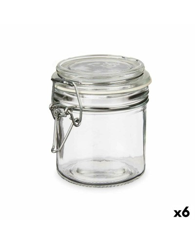 Jarrón Transparente con Detalles Metálicos y de Silicona, 250 ml (Paquete de 6)
