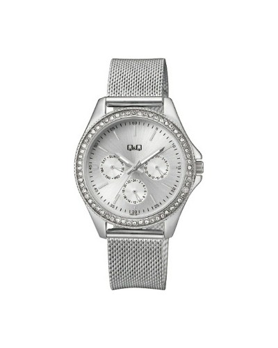 Q&Q Reloj de Mujer CE01J211Y Plateado - Caja Ø 38mm - Estilo Elegante
