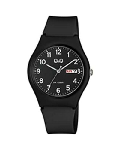 Q&Q Montre Homme Classique A212J004Y - Cadran Noir, Ø 38mm - Étanche
