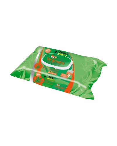 Lingettes Nettoyantes pour Animaux de Compagnie XL de GILL'S (30x20cm) [40 Unités]
