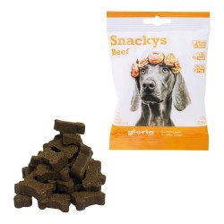 Friandises pour Chiens Gloria Display Snackys 30x75g Goût Boeuf
