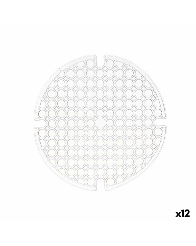 Tapis Antidérapant Transparent en Plastique 29 x 29 cm pour Évier, Lot de 12
