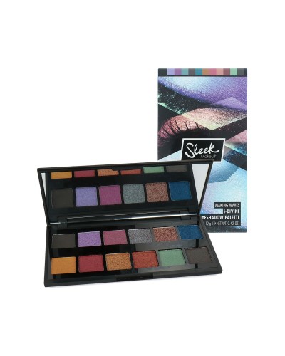 Sleek i-Divine Making Waves: Palette Ombretti Colorati, Lunga Durata
