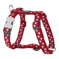 Red Dingo Style Hundegeschirr - Roter Stern Verstellbar, 25-39 cm
