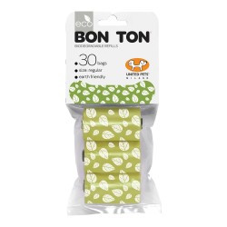 United Pets Bon Ton Regular Grüne Hygienebeutel für Hunde (3 Packungen à 10 Stück)
