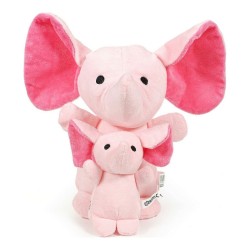 Gloria Hoa Peluche Elefante Rosa 20 cm para Perros
