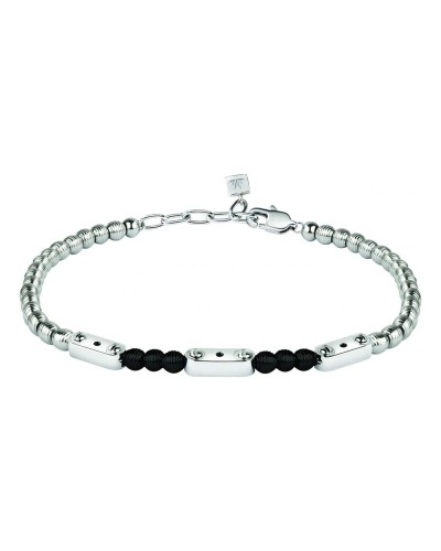 Morellato MISTER Pulsera Hombre Acero Negro Malla Milán - Elegante
