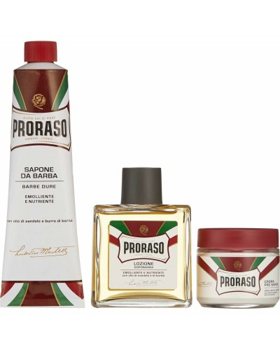 Proraso Rasierset Bart Red Vintage Vor- und Nachbereitung - 3 Stück - Empfindliche Haut

